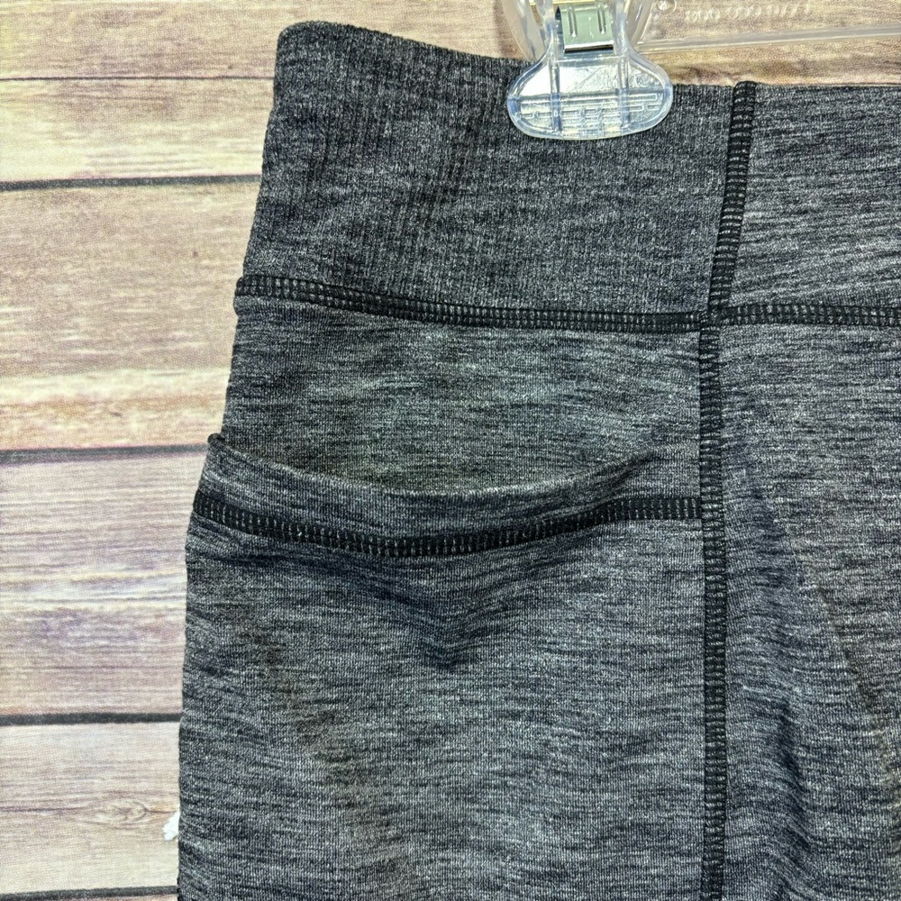 Athleta Charcoal Grey and Black Excursion Skirt Large F2 - Picture 3 of 6